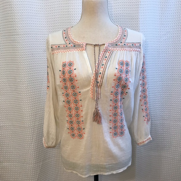 Joie Tops - Joie embroidered blouse